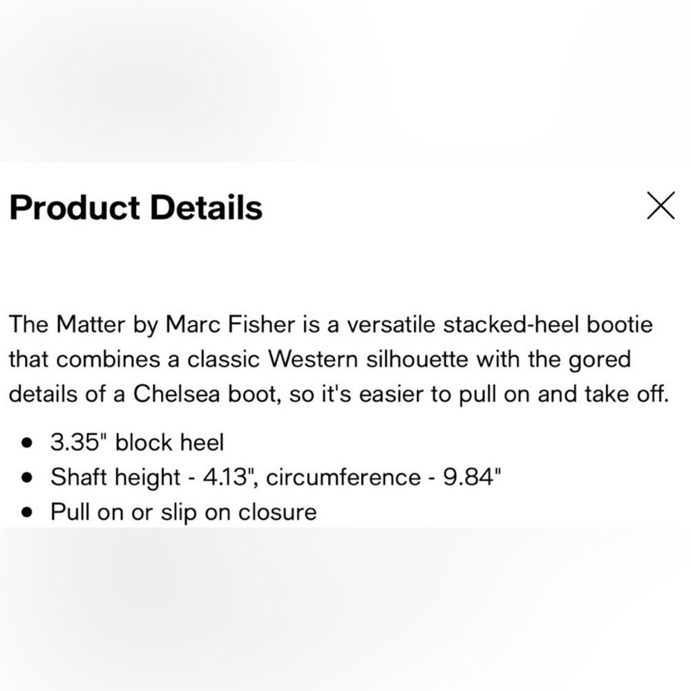 MARC FISHER MATTER BLOCK HEEL BOOTIES - Picture 3 of 8